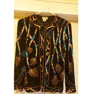 Vintage Sequins Jacket Blazer